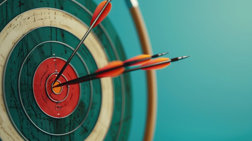 Target with arrows symbolising accounting firms partnering with specialist audit providers for accuracy and compliance