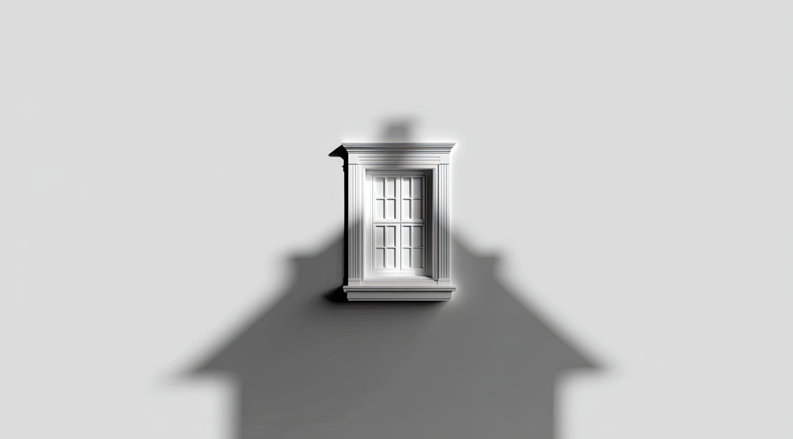 Floating house casting a shadow, symbolising uncertainty in property ownership or hidden risks in SMSF audits